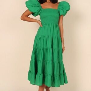 Petal & Pup Green Midi Dress